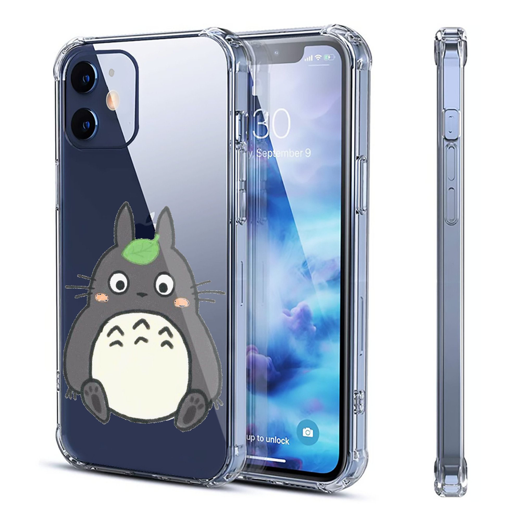 （画像用） となりのトトロ 草壁メイ 草壁サツキ My Neighbor Totoro Satsuki Kusakabe Mei Kusakabe 【iPhone 12シリーズ対応】透明スマホケース（クリアソフトケース）